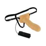 Erection Assist Hollow Strap On Vibe Beige