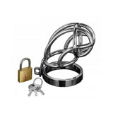 Captus Stainless Steel Locking Chastity Cage