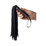 Pleather Pleasure Mini Flogger Black