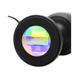 Paragon Gem Accented Vibrating Anal Plug Black