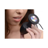 Paragon Gem Accented Vibrating Anal Plug Black