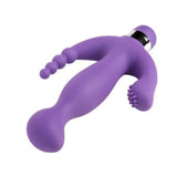 Amethyst 7 Mode Triple Stimulation Vibe Purple