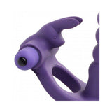 Double Delight Dual Penetration Vibrating Rabbit C Ring