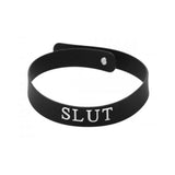 Slut Silicone Collar Black O/S
