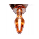 Tailz Faux Fox Tail Orange Glass Anal Plug