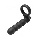 Double Fun Cock Ring With Double Penetration Vibe