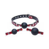Crimson Tied Triad Interchangeable Silicone Ball Gag