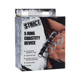 5 Ring Chastity Device