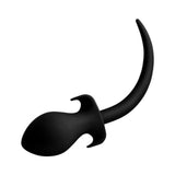 Woof XL Silicone Puppy Tail Butt Plug Black