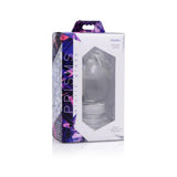 Prisms Molten Wide Glass Butt Plug Clear