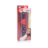 Heart Beat Silicone Heart Shaped Mouth Gag Red