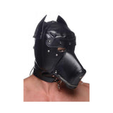 Muzzled Universal BDSM Hood Removable Muzzle Black