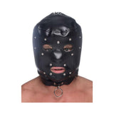 Muzzled Universal BDSM Hood Removable Muzzle Black
