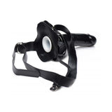 Infiltrator II Hollow Strap On With 9 Inches Dildo Black