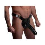 Infiltrator Hollow Strap On With 10 Inches Dildo Black