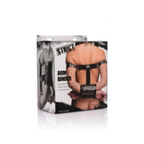 Arm Binder Biceps & Forearm Restraints Black Leather