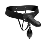 Pumper Inflatable Hollow Strap On Black