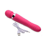Ultra Thrusting And Vibrating Silicone Wand Pink