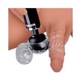 Twin Turbo Strokers 2 In 1 Wand Attachment Clear For Men