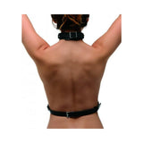 Female Chest Harness Black Leather