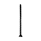 Hosed 18 Inches Swirl Thin Anal Snake Black