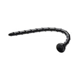 Hosed 18 Inches Swirl Thin Anal Snake Black