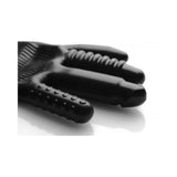 Pleasure Poker Textured Glove Black