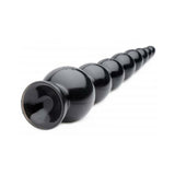 Hosed 19 Inches Graduated Bead Anal Snake Black
