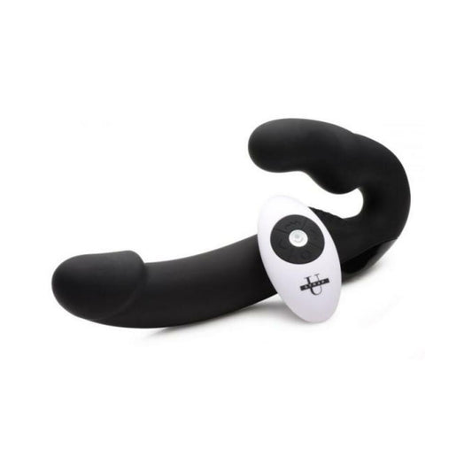 Urge Silicone Strapless Strap On With Remote Black