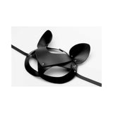 Bad Kitten Leather Cat Mask Black O/S