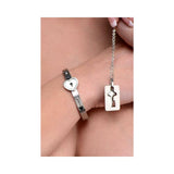 Cuffed Locking Bracelet, Key Necklace Tungsten Steel
