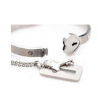 Cuffed Locking Bracelet, Key Necklace Tungsten Steel