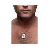 Cuffed Locking Bracelet, Key Necklace Tungsten Steel