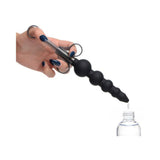 Silicone Graduated Beads Lubricant Launcher Black