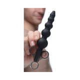 Silicone Graduated Beads Lubricant Launcher Black