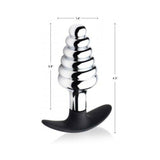 Dark Hive Metal, Silicone Ribbed Anal Plug
