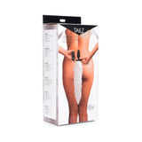 Vibrating White Fox Tail Slender Anal Plug