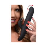 Bling Bunny 10X Flexing Silicone Rabbit Vibrator Black