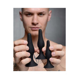 Triple Spire Tapered Silicone Anal Trainer Set