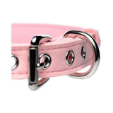 Golden Kitty Cat Bell Collar - Pink/silver