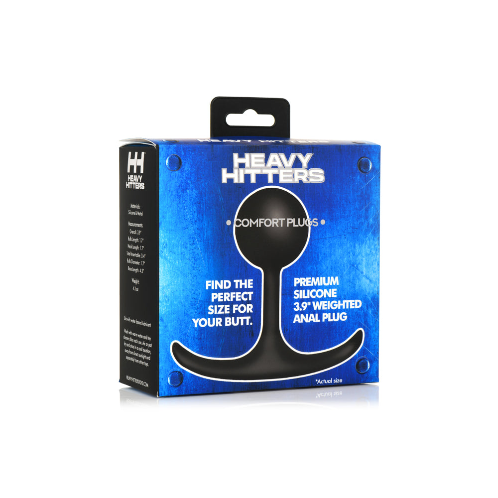 Heavy Hitters Comfort Plugs Premium Silicone 3.9'' Weighted Round Plug