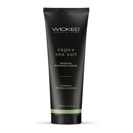 Wicked Sensual Care Sage & Sea Salt Massage Cream - 4 oz