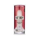 Perfect Fit Fat Boy Micro Ribbed Sheath 5.5in Clear