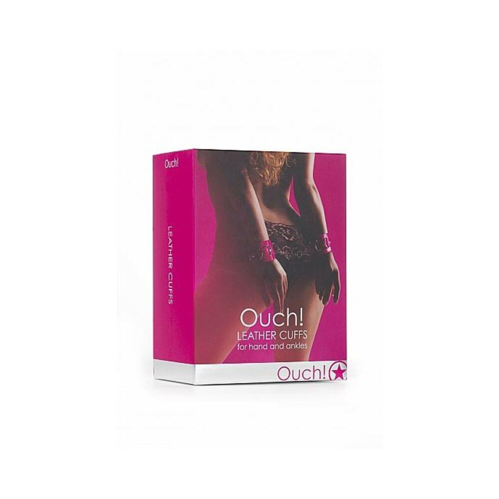 Leather Cuffs Pink