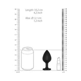 Ouch! Extra Large Lucky Diamond Butt Plug - Black