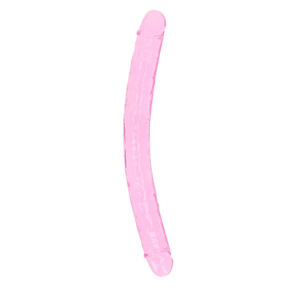 Realrock Crystal Clear Double Dong 13'' Pink