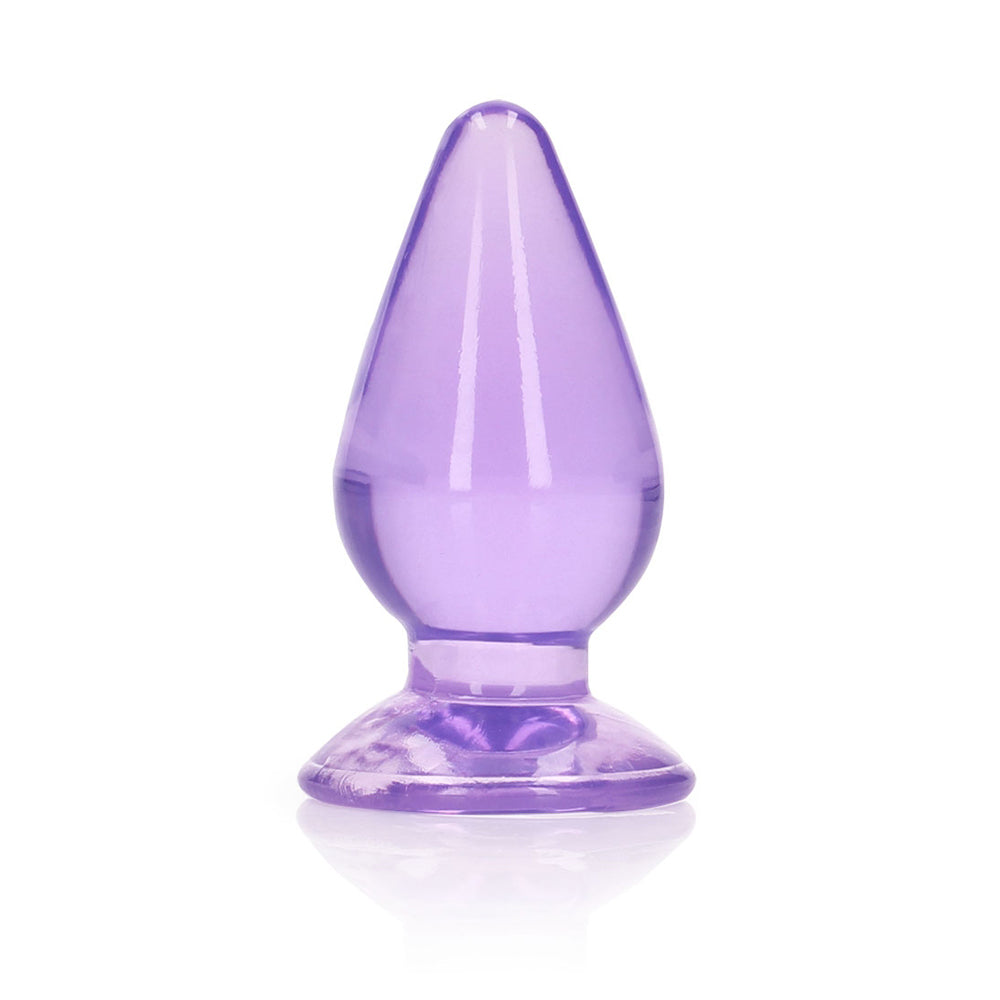 Realrock Crystal Clear Anal Plug 3.5'' Purple