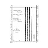 Shots Ouch Advanced Urethral Sounding Silicone Spiral Plug Set - Black