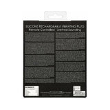 Shots Ouch Urethral Sounding Silicone Rechargeable & Remote Controlled Vibrating Plug - Black