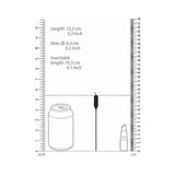 Shots Ouch Urethral Sounding Silicone Rechargeable & Remote Controlled Vibrating Plug - Black